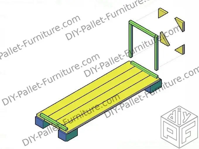 Building the sides of the pallet toy box