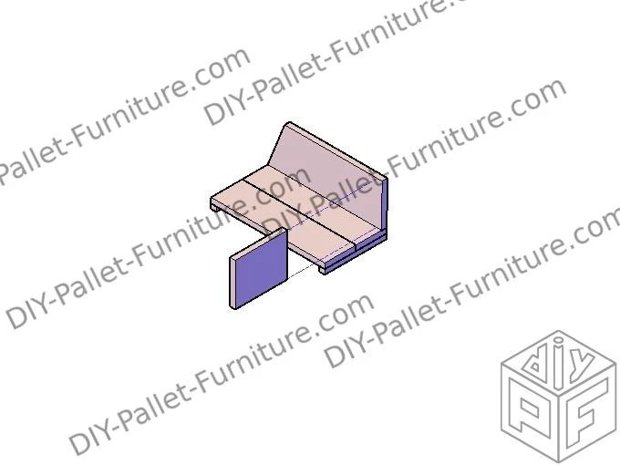 Building the floor of a pallet tall bird house