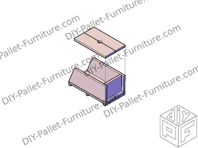 Building the front entry of a pallet bird house