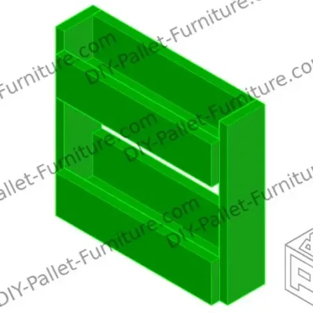 Pallet spice rack rendered using autodesk AutoCAD